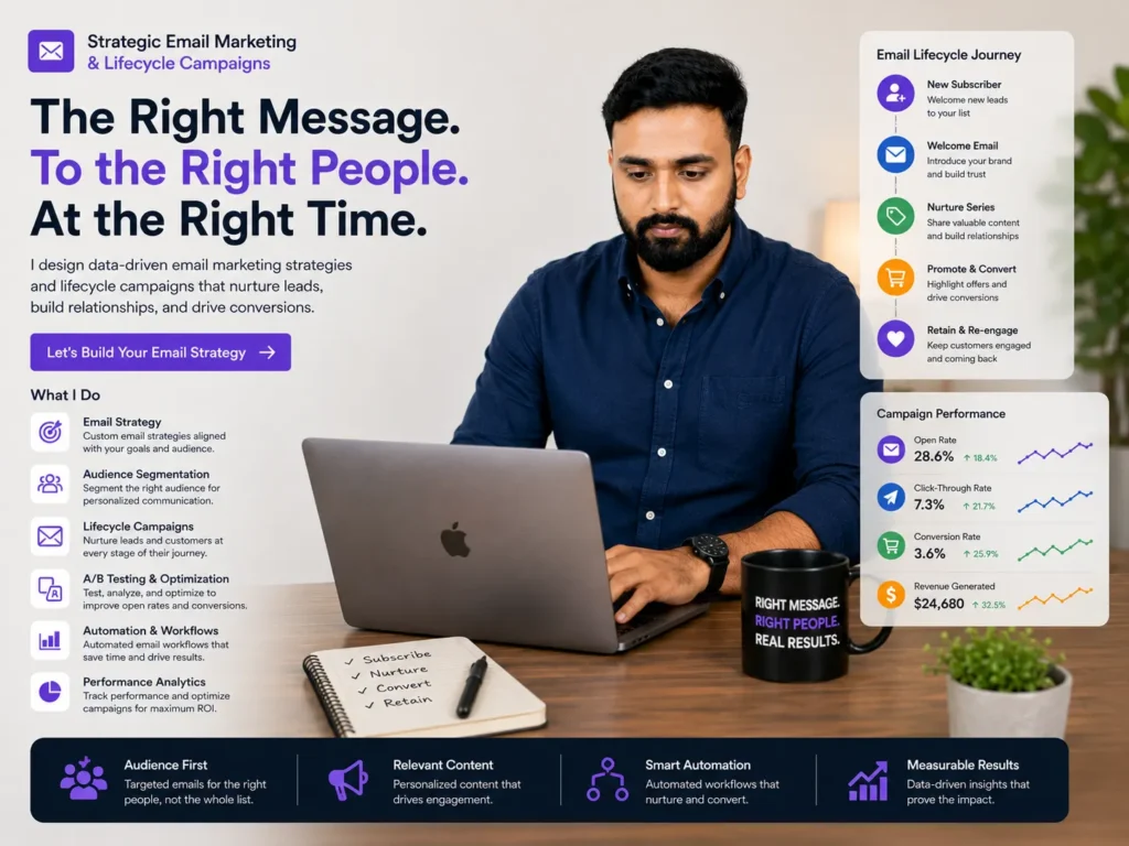 Email campaigns designed for customer engagement and growth